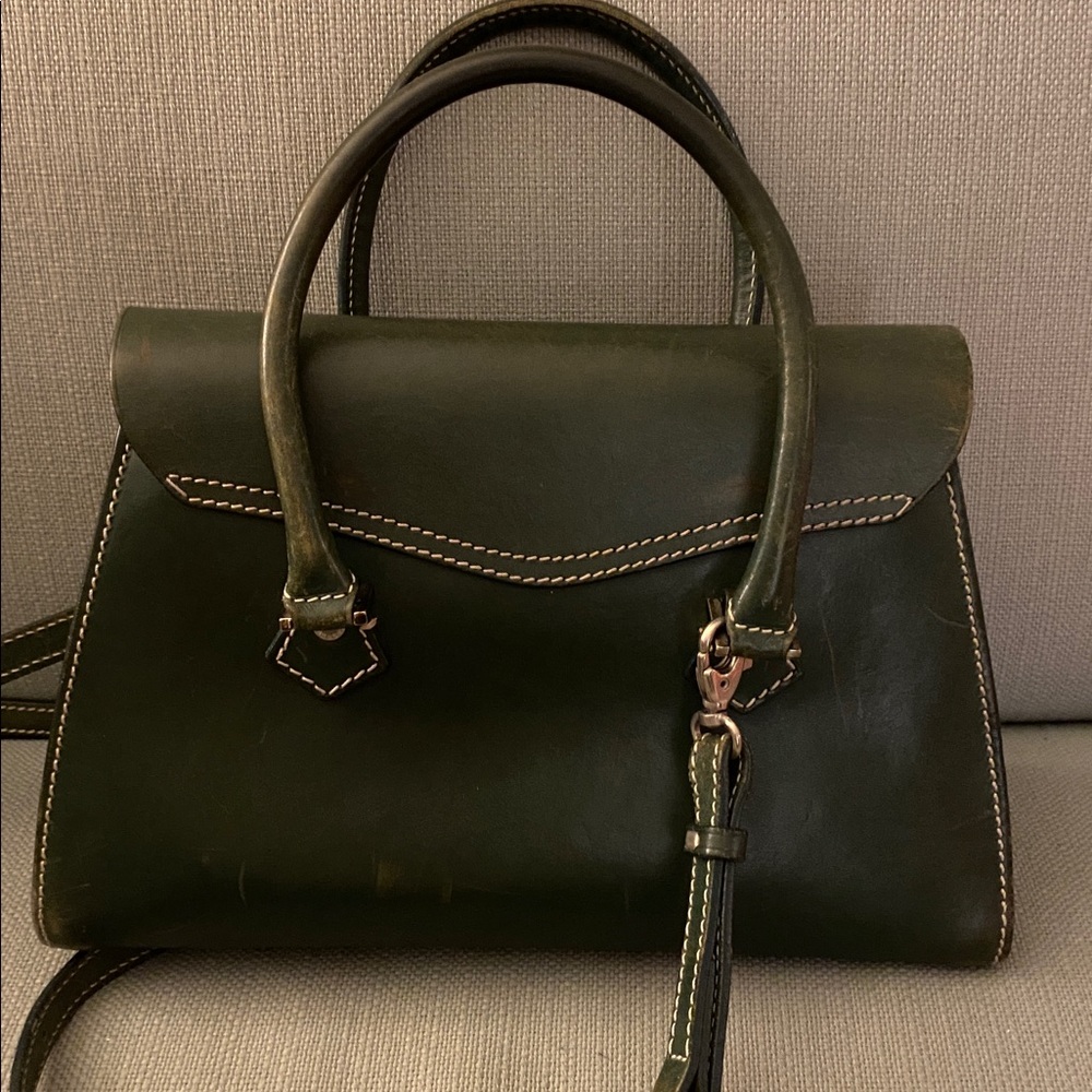 Vintage Green Dooney and Bourke Alto Bag - Picture 3 of 9